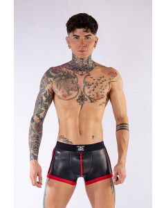 Mister B Neoprene Pouch Shorts Black Red - buy online at www.misterb.com