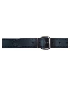Mister B Leather Belt Stitched 4 cm - Black - buy online at www.misterb.com