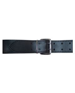 Mister B Leather Belt Stitched 5 cm - Black - buy online at www.misterb.com