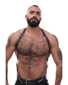 Mister B Serve Leather Butch Queen Harness Black