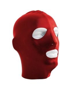 Mister B Datex Hood Sturmhaube mit Augen-Mund-Öffnung rot