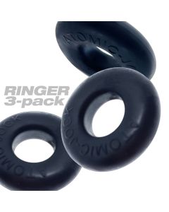 Oxballs RINGER cockring 3-pack - NIGHT Edition Negro