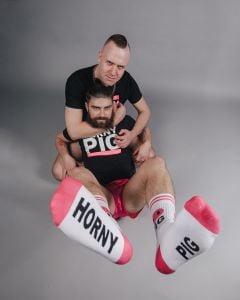 Sk8erboy HORNY PIG Socks - Wit