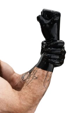 Mister B Premium Rubber Short Gloves Black