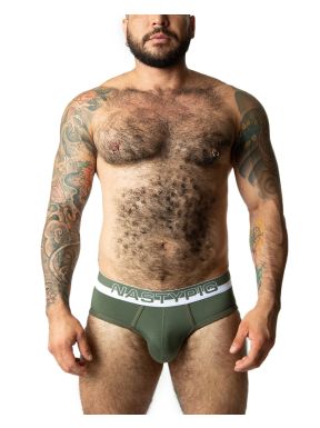 Nasty Pig Commander Classic Brief - Army Green