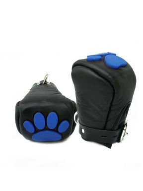 Mister B Leather Puppy Paws - Black Blue - buy online at www.misterb.com