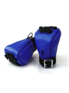 Mister B Leather Puppy Paws - Blue Black - buy online at www.misterb.com