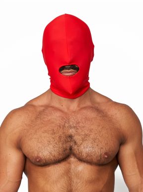 Mister B Lycra Hood Mouth Open Only Red - buy online at www.misterb.com