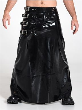 Mister B Rubber Long Buckle Skirt - buy online at www.misterb.com