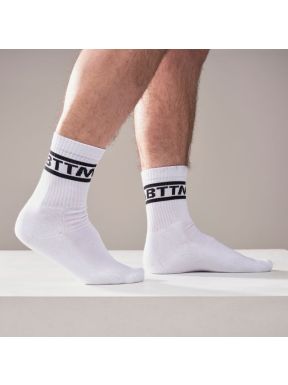 Mister B Crew Socks Bottom 2-Pack White