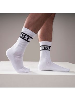 Mister B Crew Socks Fist 2-Pack White